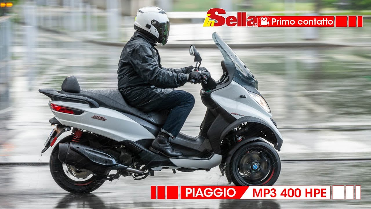 Piaggio MP3 400 HPE, ancora più sicuro anche sul bagnato!