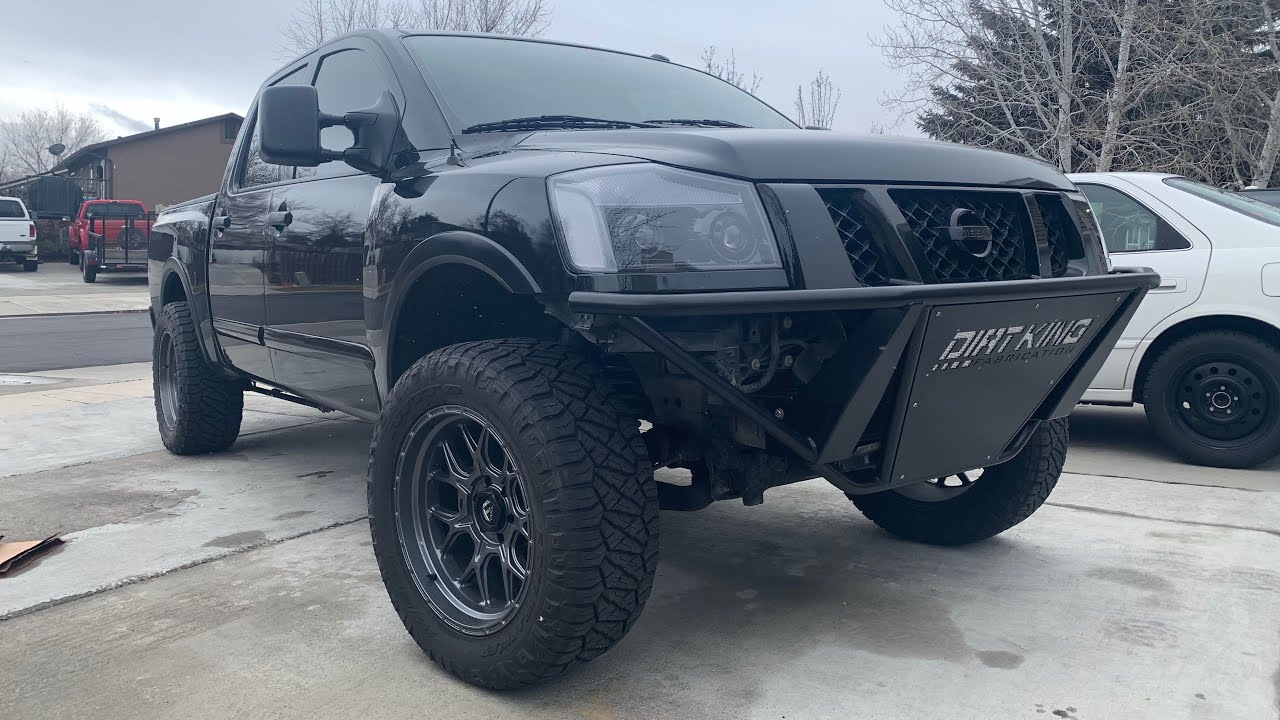 nissan titan pro-4x dirt king bumper install