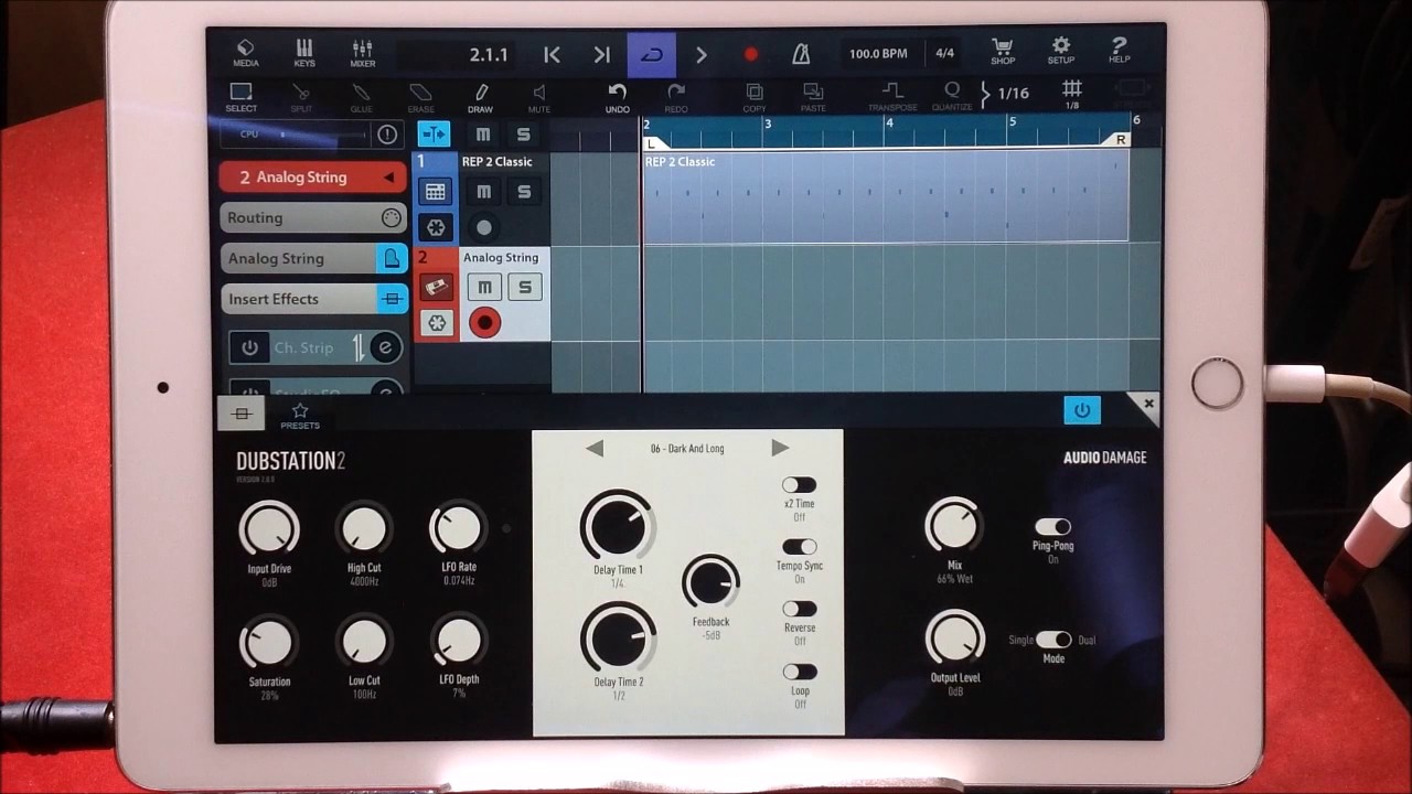 DUBSTATION 2 by Audio Damage - Demo for the iPad