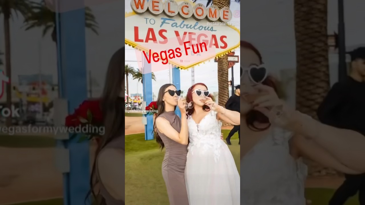 Walking around Vegas! ❤️ #vegas #lasvegas #tour #vegasfun #wedding #elopementwedding #shorts #ido