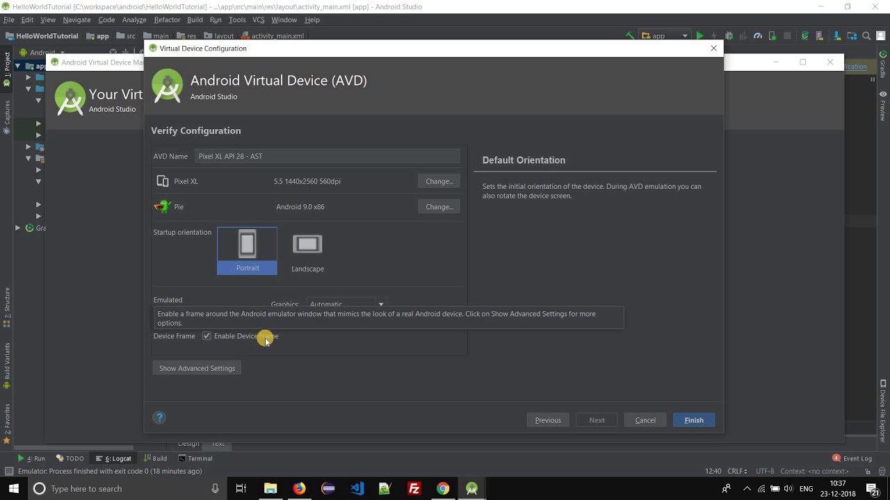 AVD Manager - Create new Android Virtual Device