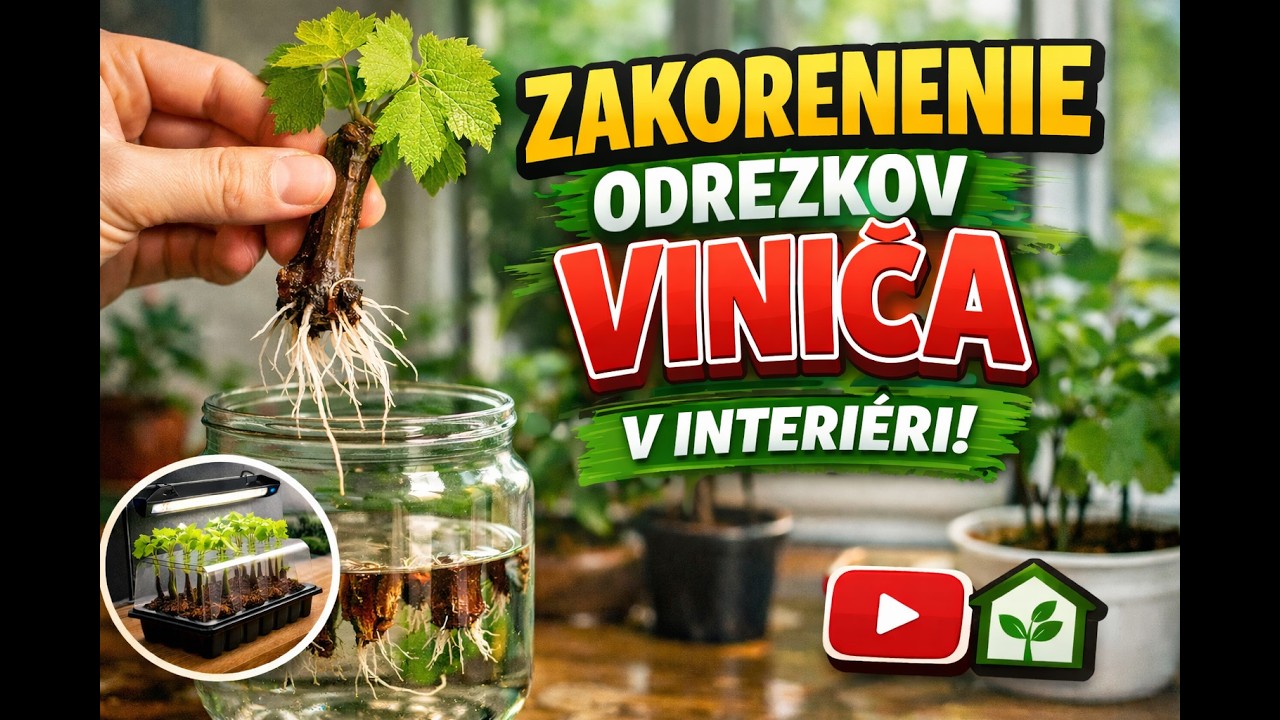 Ako zakoreniť odrezok viniča v interiéri