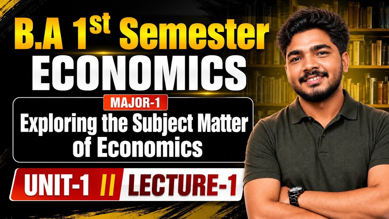 +3 1st semester Economic Hons Unit 1 NEP 2020 || +3 1st year indian economy unit 1 || Lecture-1