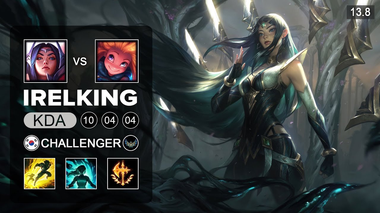 Irelking vs Faker - Irelia vs Zoe Mid - KR Challenger - Patch 13.8 Season 13