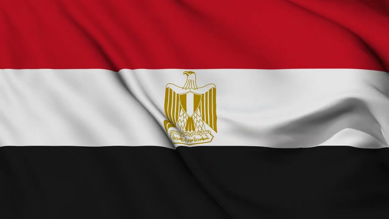 Egypt flag HD TV screensaver ONE HOUR LOOP