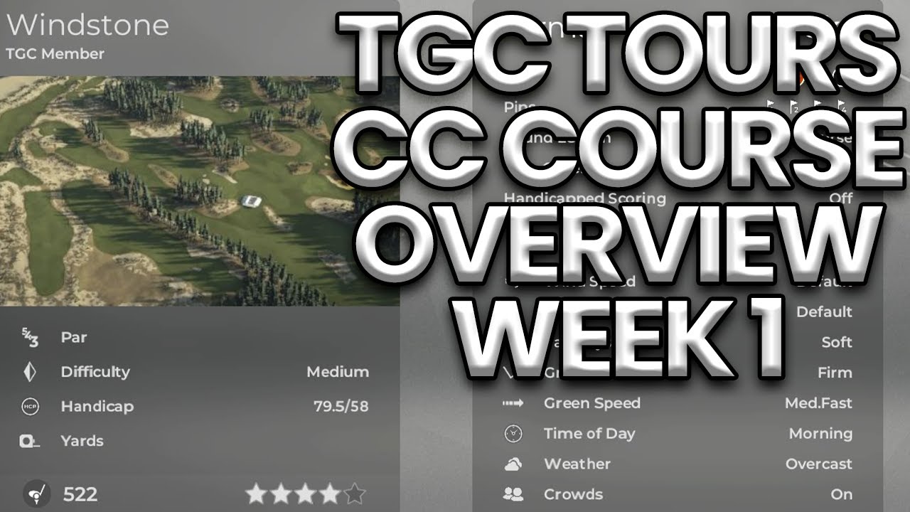 WEEK 1 TGC TOURS CHALLENGE CIRCUIT COURSE GUIDE | Windstone