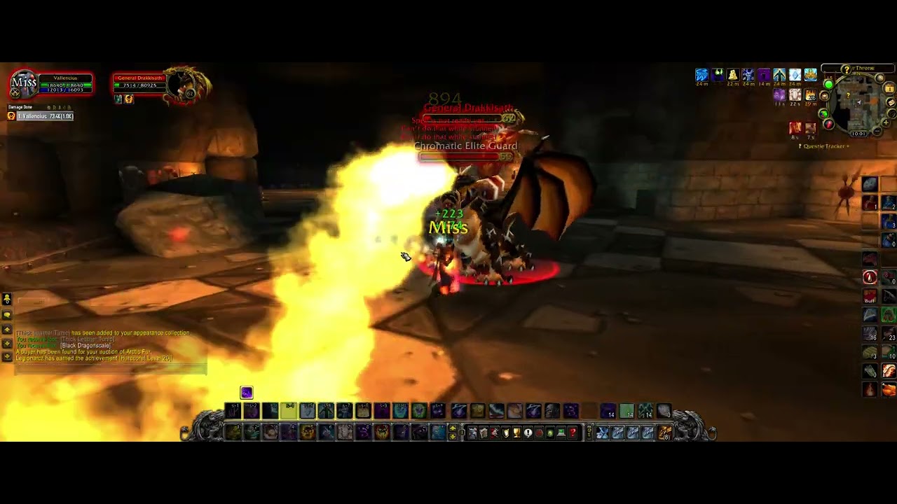 World of Warcraft General Drakkisath fight
