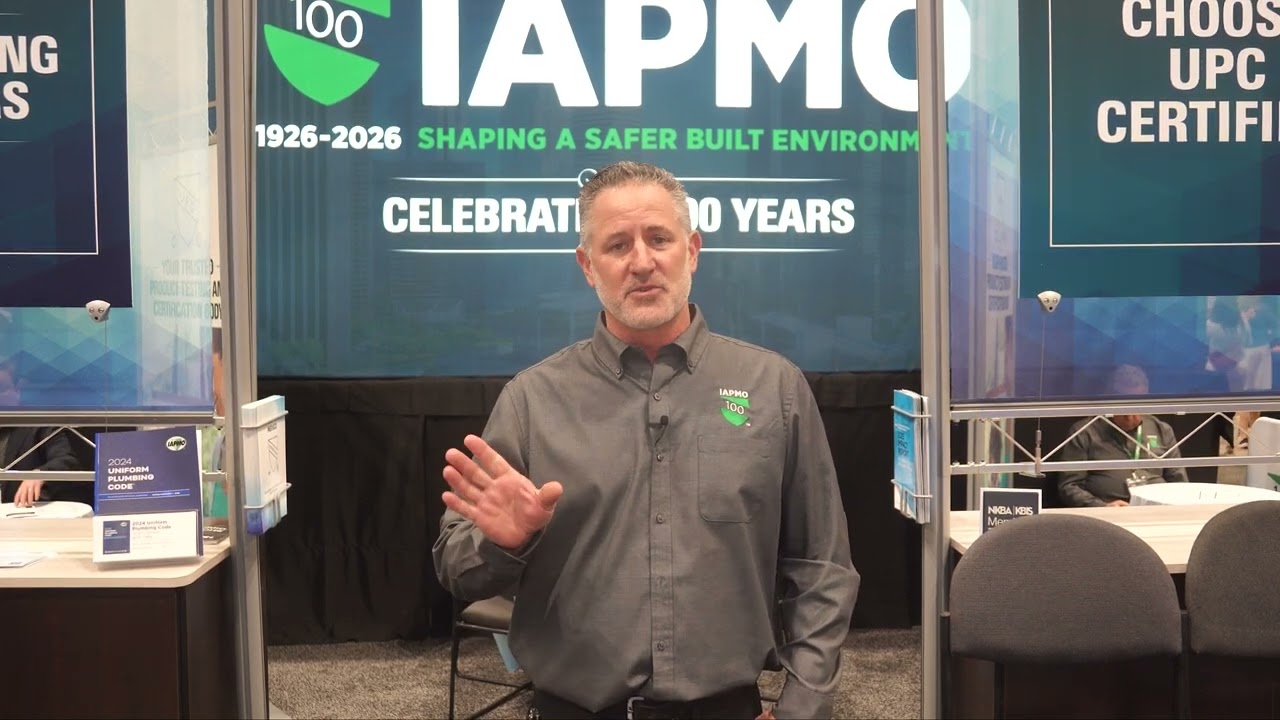 How IAPMO Is Shaping the Future of Plumbing Codes & Certification - KBIS / IBS 2026