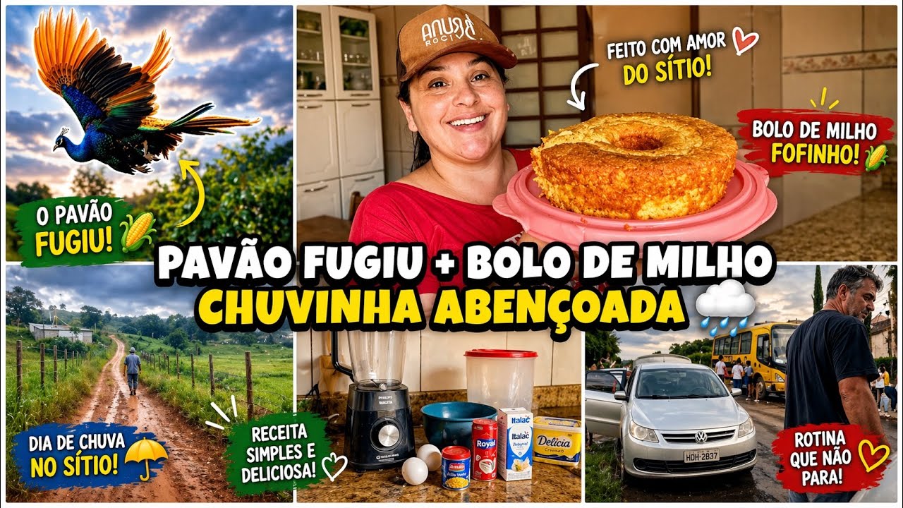 Feriadão na Roça é Assim: Fiz um Delicioso Bolo de Milho Verde/ fomos buscar A Milena 