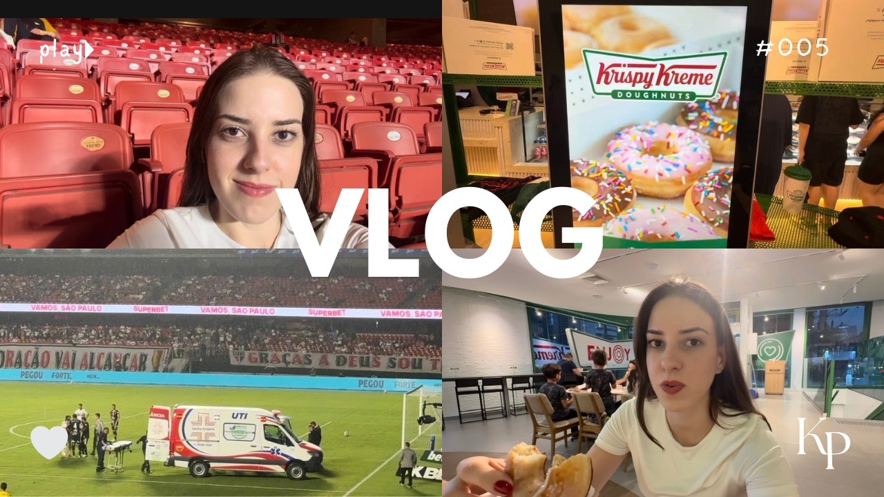 VLOG: provei os donuts da Krispy Kreme, jogo do São Paulo no estádio Morumbis