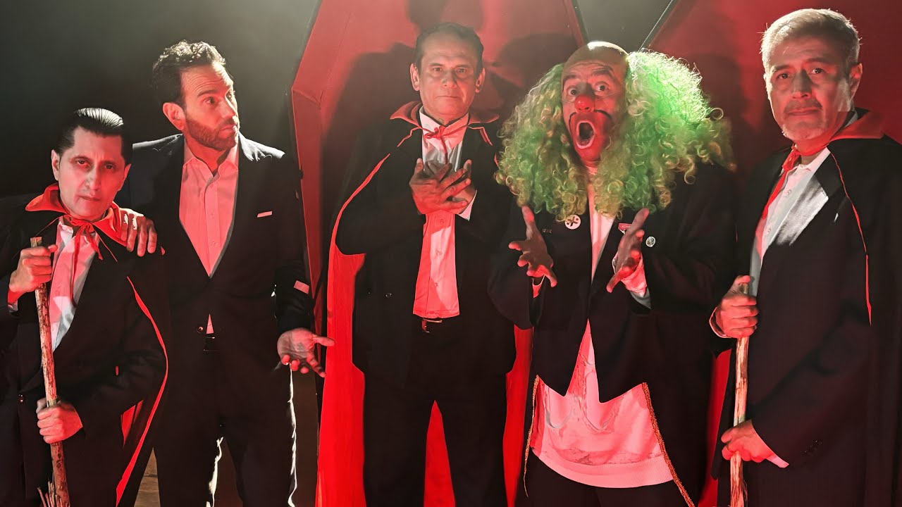 Brozo y Loret visitan a Drácula en las catacumbas  