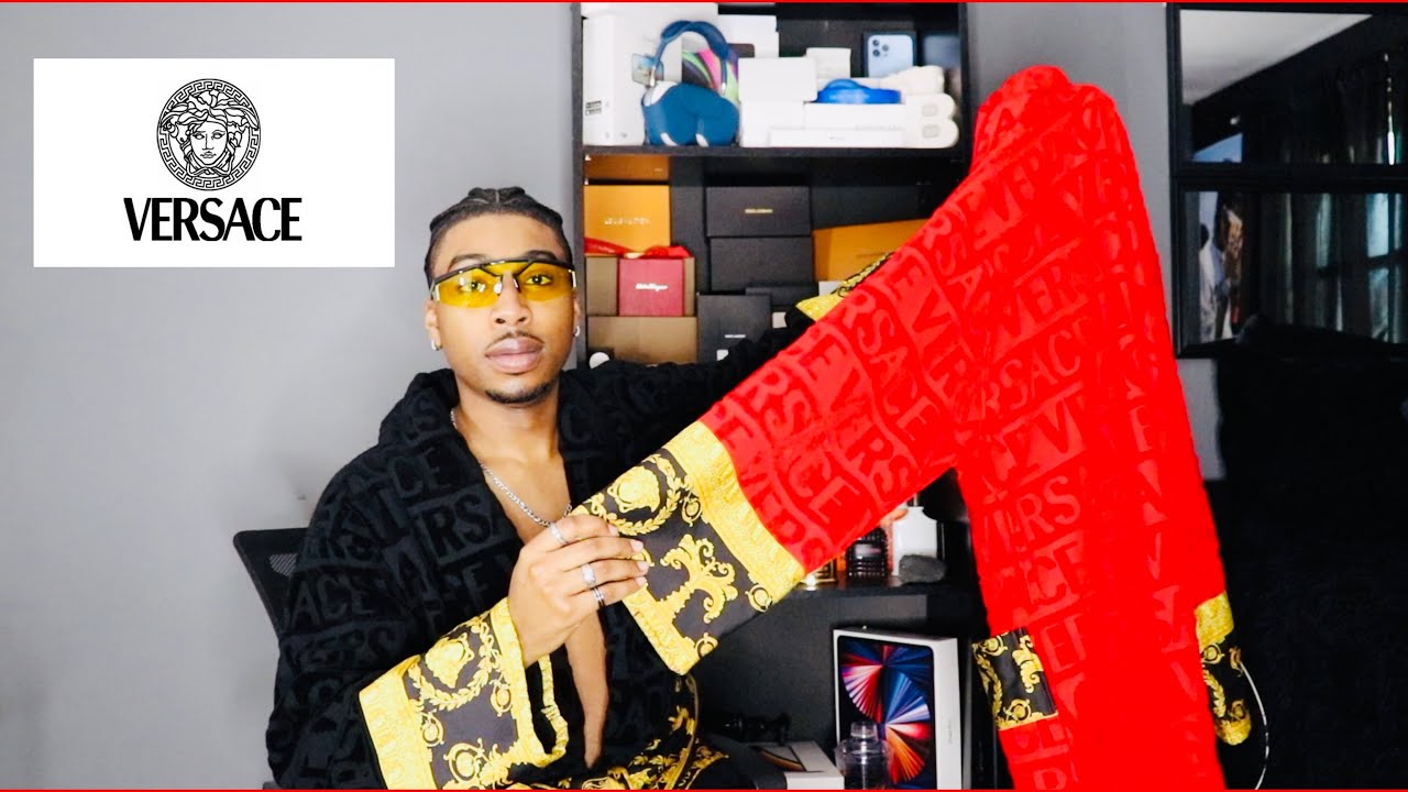 VERSACE LUXURY RED ROBE "REAL REVIEW" | SIZING + TRY ON‼️