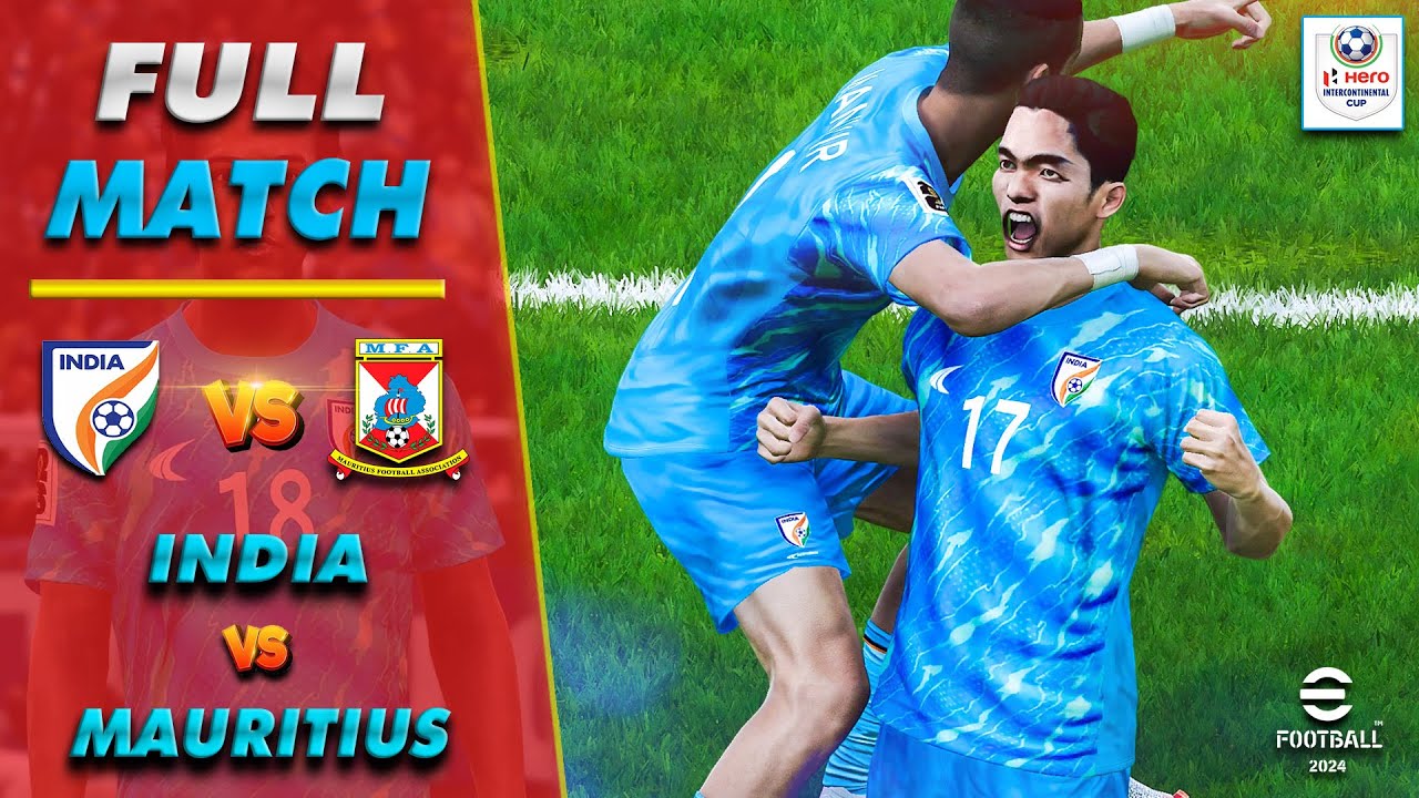 India vs Mauritius | Full Match | Simulation PES 🔥