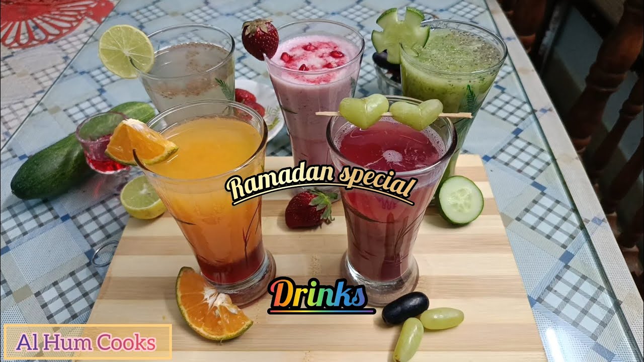 Ramadan Special | Hydrating Drinks🍊🍓🍋🧊🍹 @alHumcooks 