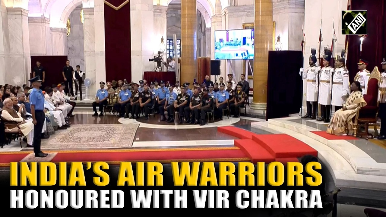 President Murmu Awards Vir Chakra To Indian Air Force Officers | Operation Sindoor