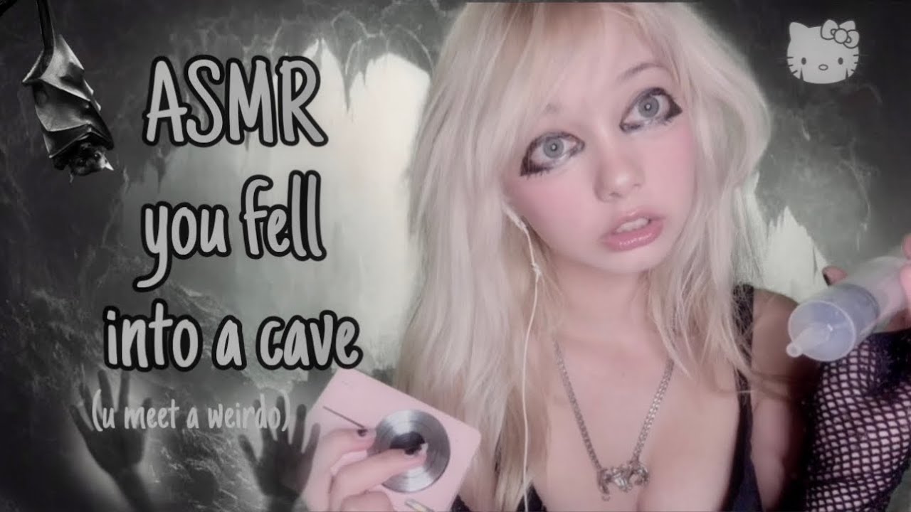 ASMR you fell into a cave and meet a weirdo!🕳️🦇 (with echo)