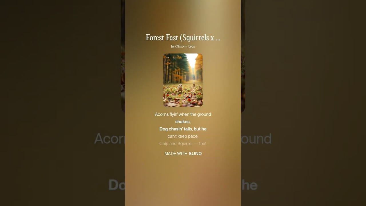 Forest Fast Squirrels x Chipmunks Collab