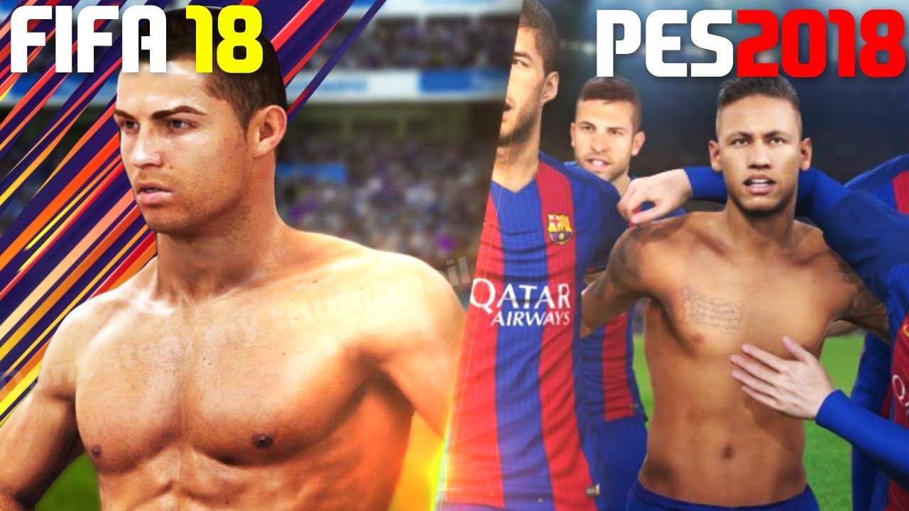 FIFA 18 VS PES 2018 | GOALS & CELEBRATIONS!