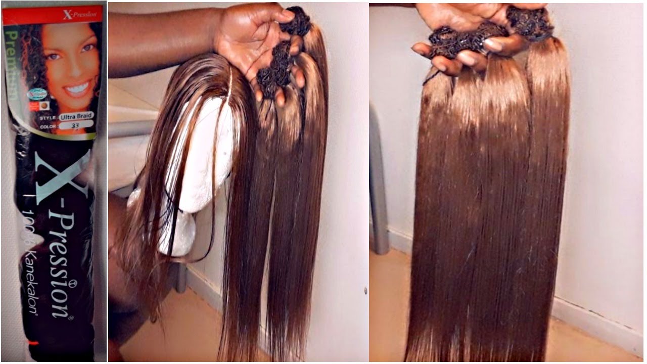 APPRENDRE Á FAIRE UNE BANDE DE TISSAGE AVEC  X-pression/ Chance braids hairs