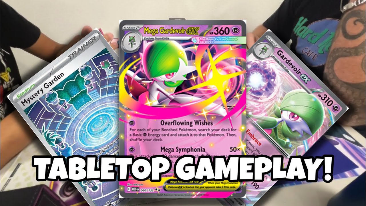 MEGA GARDEVOIR EX TABLETOP GAMEPLAY! // Mega Evolutions Pokémon TCG Expansion Gameplay