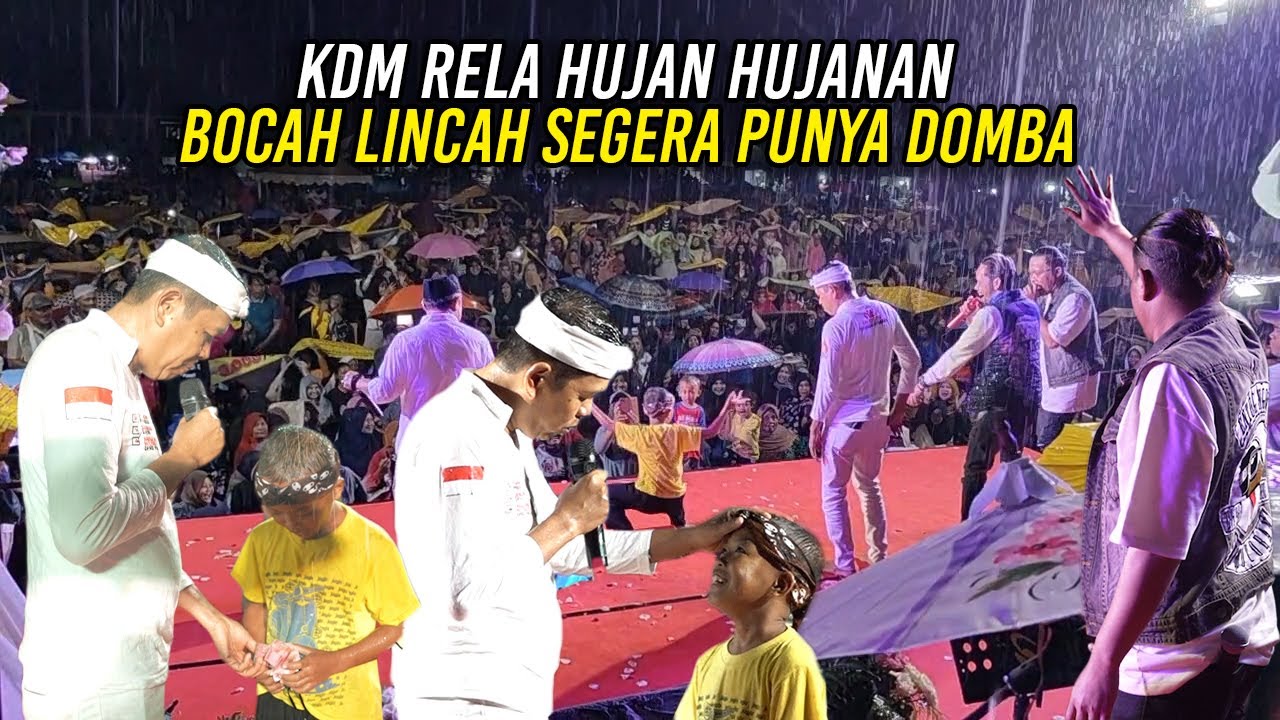 KDM RELA HUJAN HUJANAN DI SUMEDANG | BOCAH LINCAH SEGERA MILIKI DOMBA
