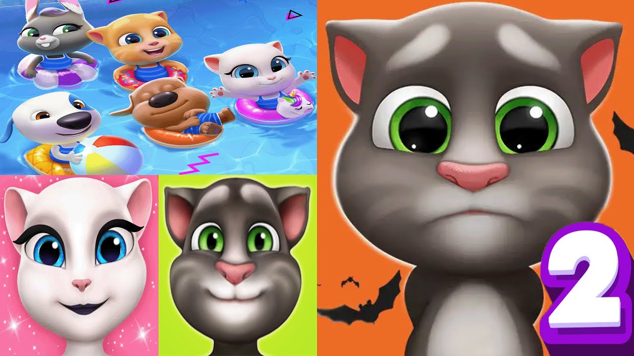 My Talking Tom2 vs My Talking Angela vs Talking Tom vs Talking Tom Friends Ep4