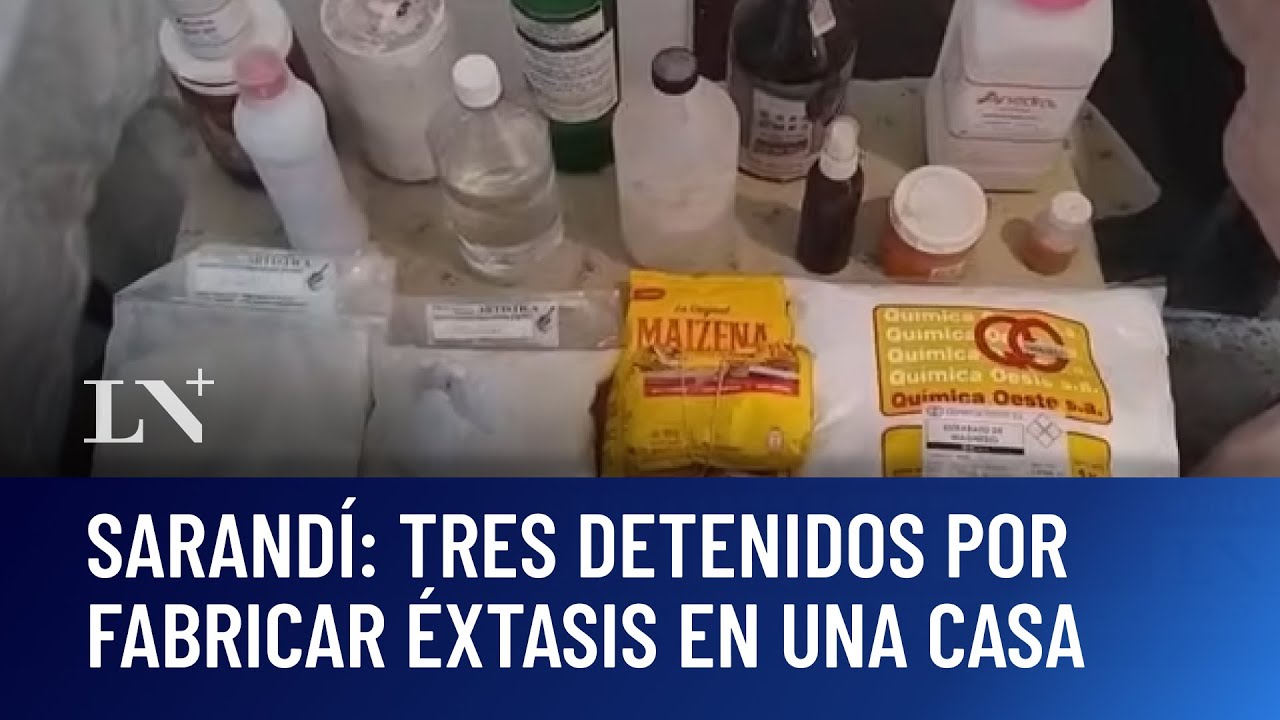 Tres detenidos por fabricar éxtasis en una casa: a lo Breaking Bad en Sarandí