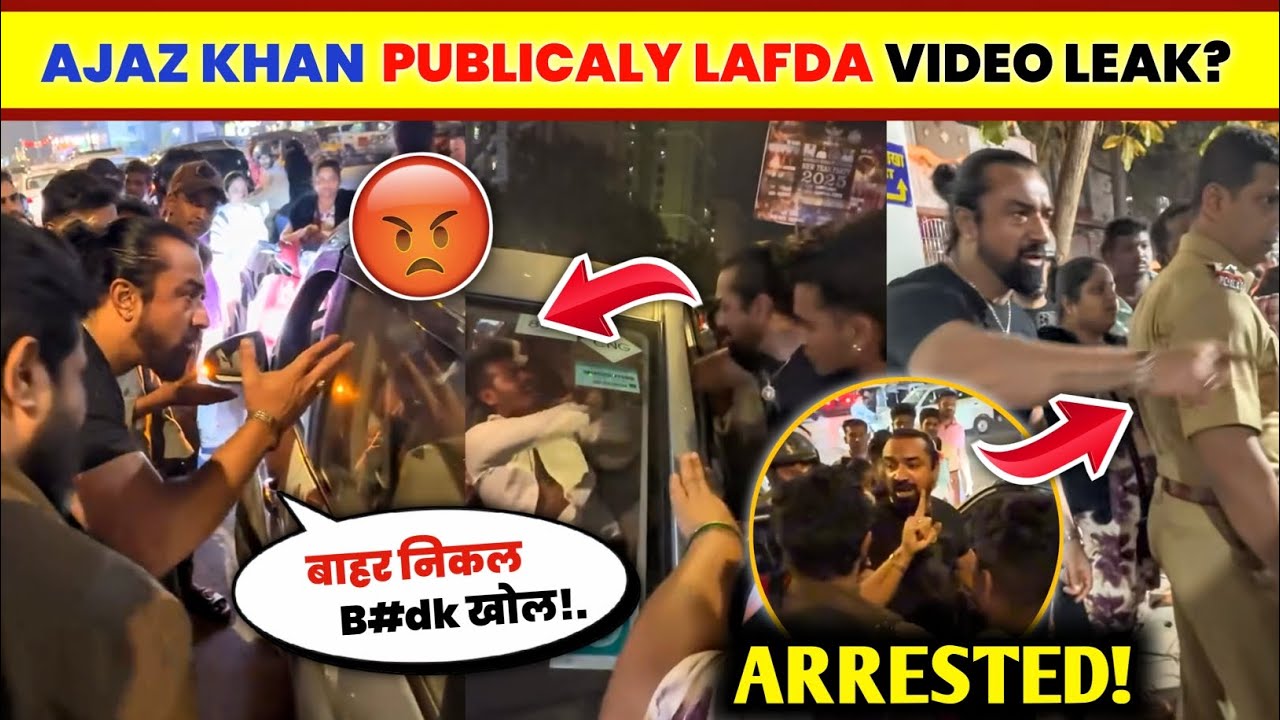 OMG!🤯 Ajaz Khan Publically FIGHT Viral video But Why? | Ajaz Khan ROAD FIGHT With Drunk Man...