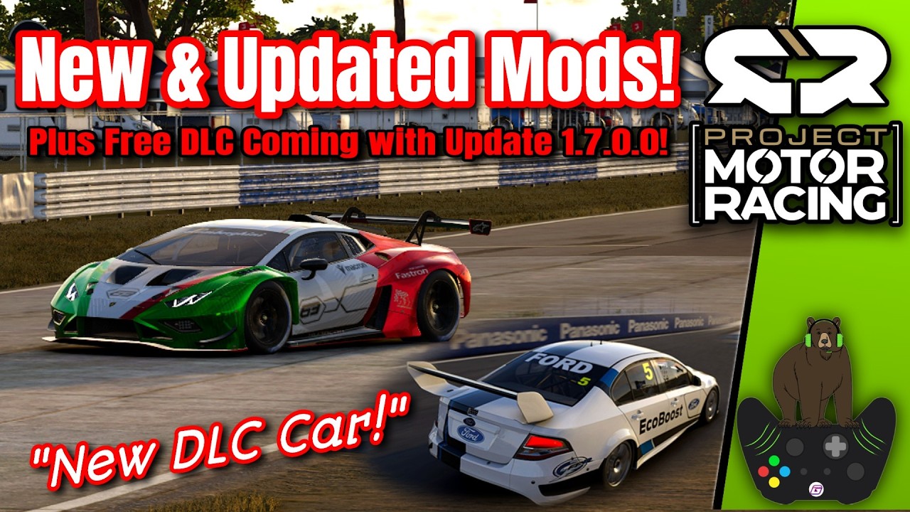 New & Updated Mods! Plus Free DLC Car Coming for Project Motor Racing! | TheCombustionGamer