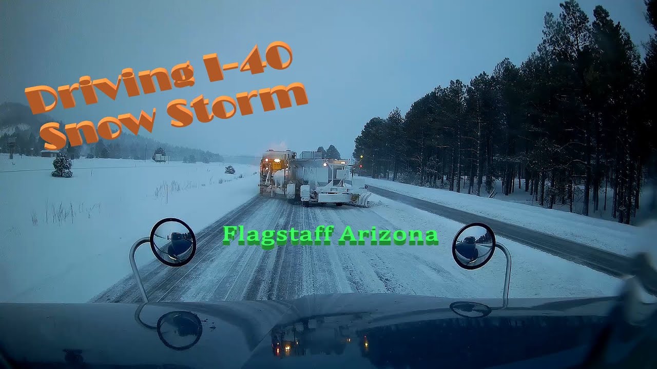 Driving Snow Strom | Flagstaff Arizona | Melton Truck | I'm not throwing snow chains! #otr #snow