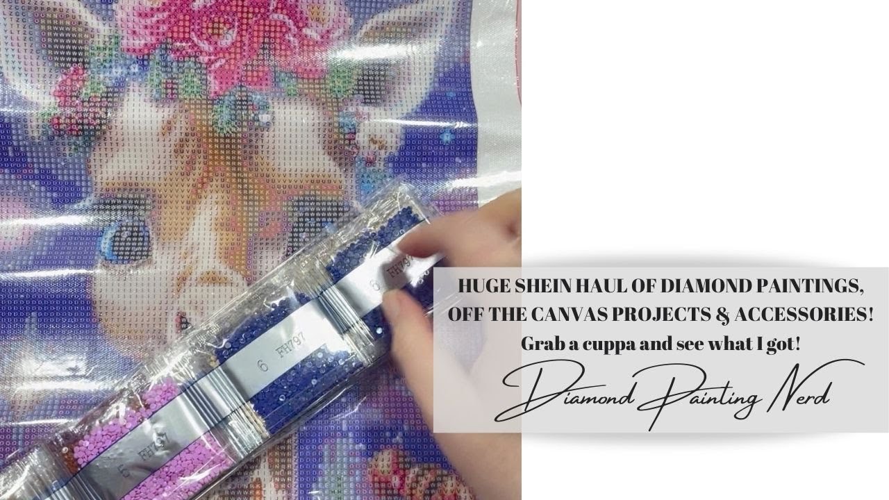 ANOTHER MASSIVE SHEIN DIAMOND PAINTING HAUL | PAINTINGS, ACCESSORIES & MORE | DIAMOND PAINTING NERD