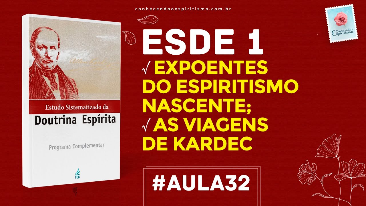 Aula 32 - ESDE 1 - Expoentes do Espiritismo Nascente; As viagens de Kardec