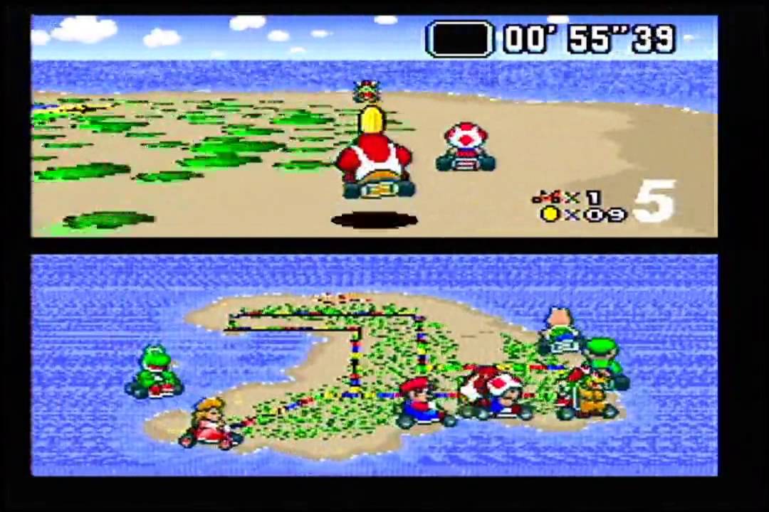 Partida Super Mario Kart (SNES) Special Cup 150cc Dk. Jr (60fps)