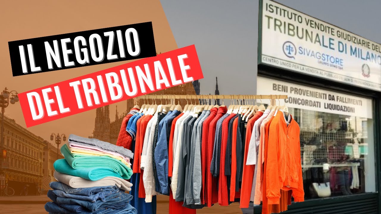 Il negozio del tribunale di Milano dove comprare vestiti a prezzi stracciati