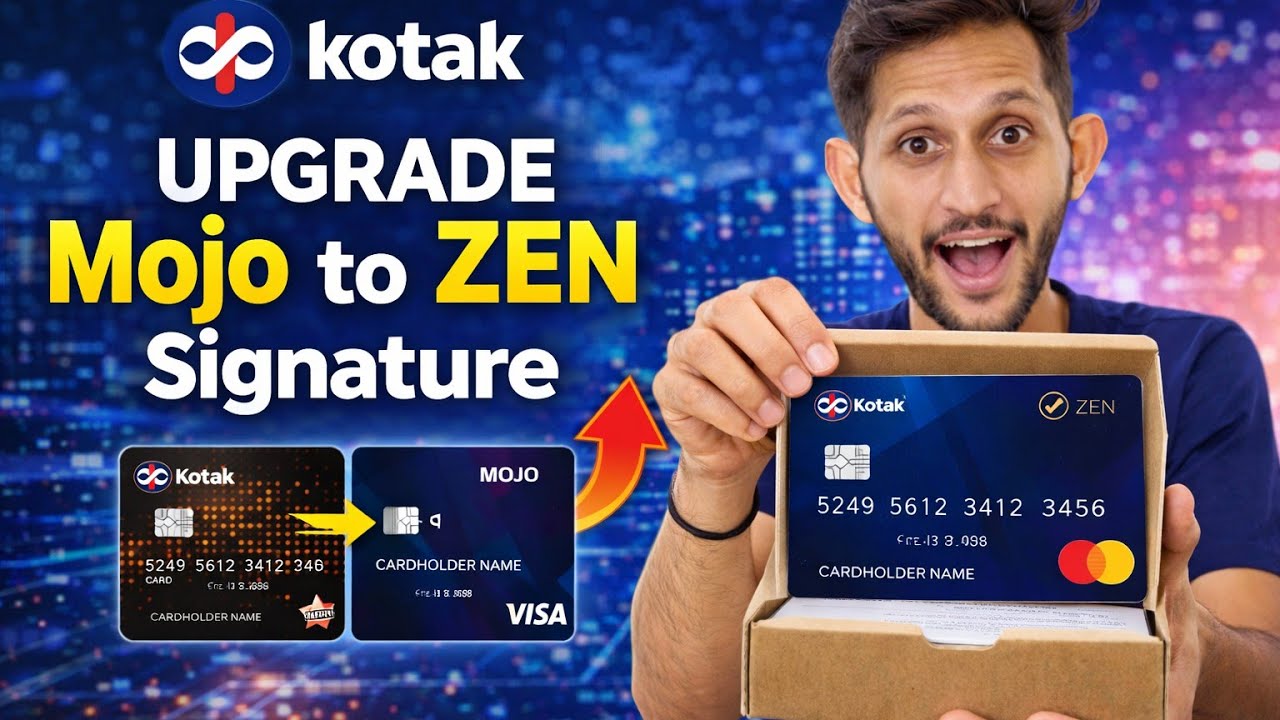 💳🙋&zwj;♂️kotak Mahindra Bank Mojo Credit Card to Zen Signeture Card l Credit Card Upgrade kais kare.