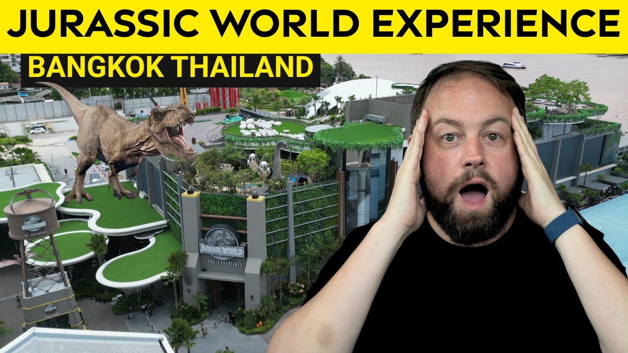 I Went Inside the Secret Dinosaur Park! (Bangkok Thailand)