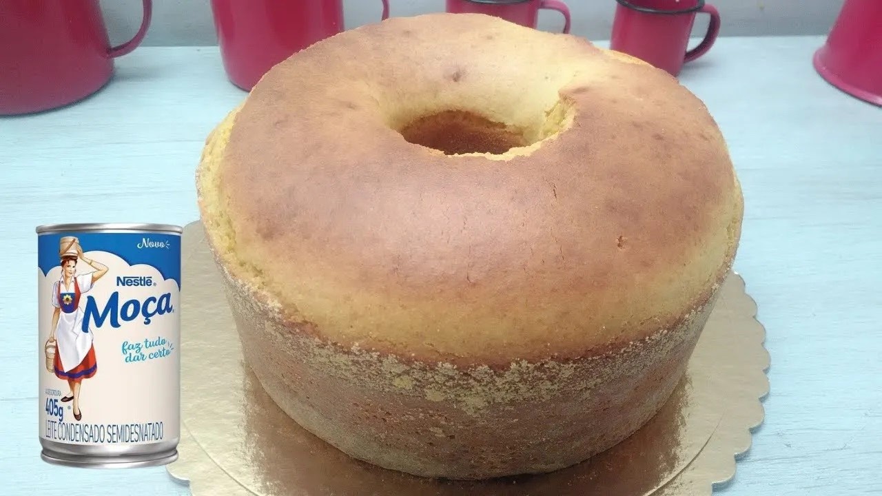 BOLO DE FUBÁ COM LEITE CONDENSADO, receita fácil, rápida e deliciosa