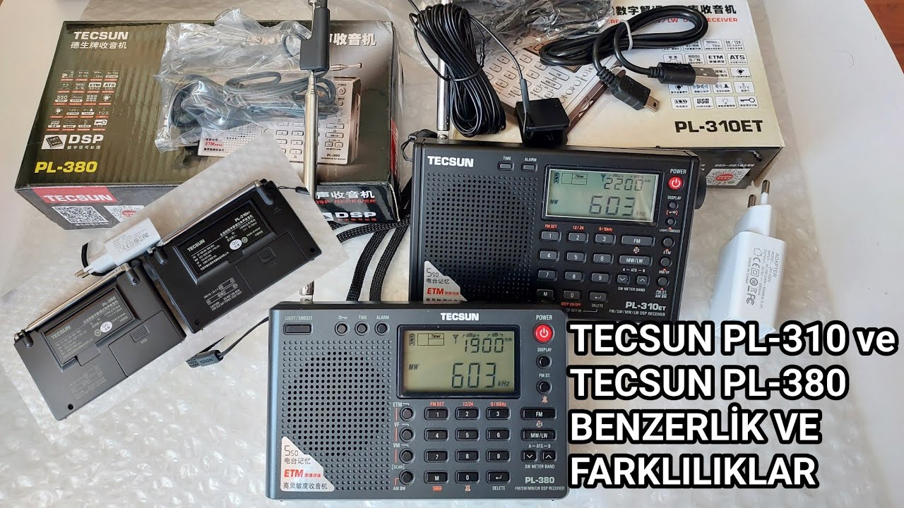 TECSUN PL-310 ve PL-380 Radyoların Benzer ve Farklı Yönleri...