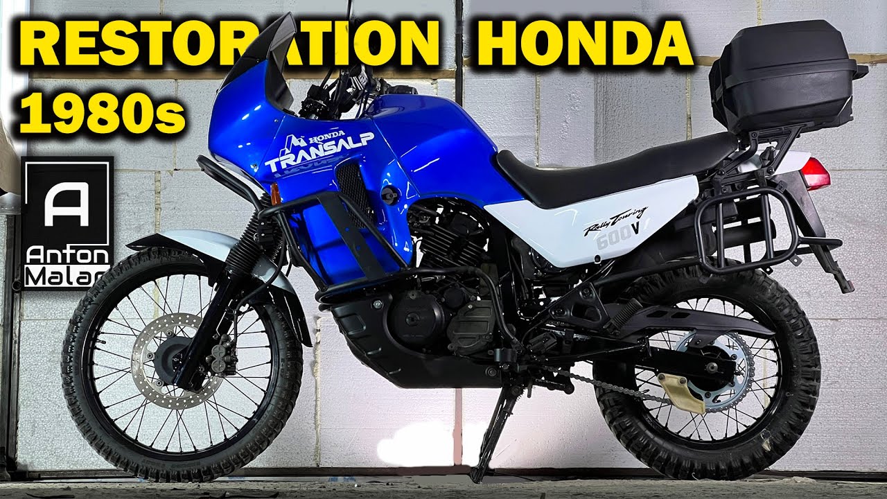 Бросил пить и восстановил себе мотоцикл для путешествий. Honda Transalp