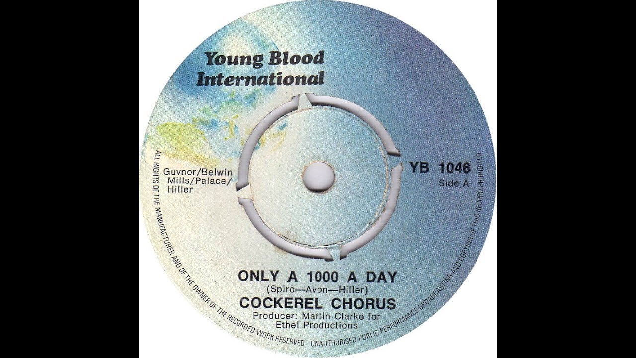 Only A 1000 A Day COCKEREL CHORUS