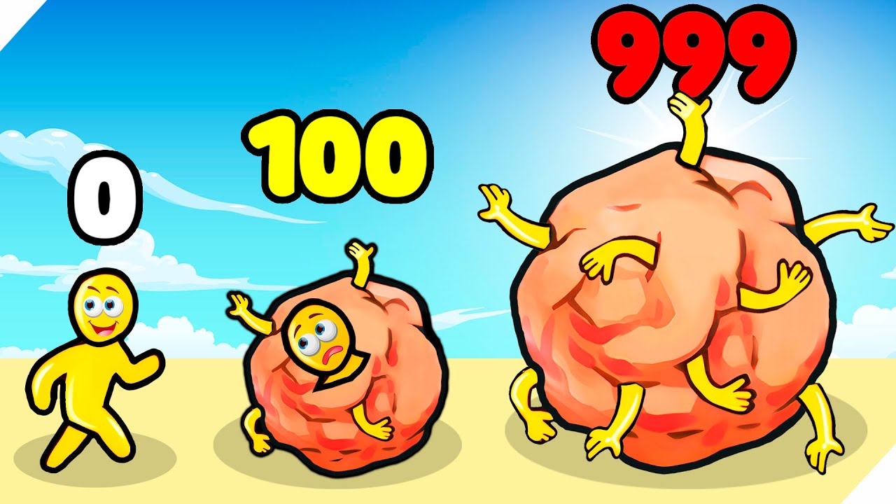 ЭВОЛЮЦИЯ МОНСТРА ШАРИКА ИЗ ЛЮДЕЙ И КОТИКОВ, МАКСИМАЛЬНЫЙ УРОВЕНЬ!  Meat Ball Monster Rampage