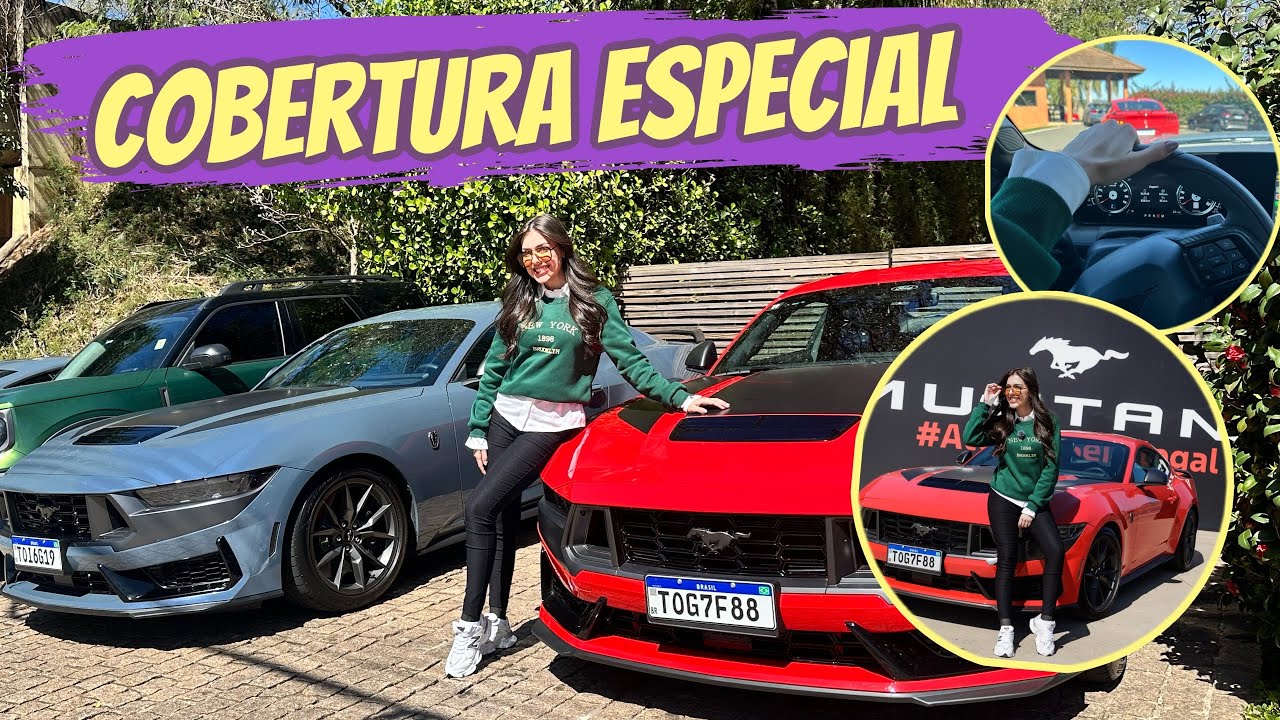 🚗VLOG: FUI PARA O EVENTO DE LANÇAMENTO DO MUSTANG DARK HORSE