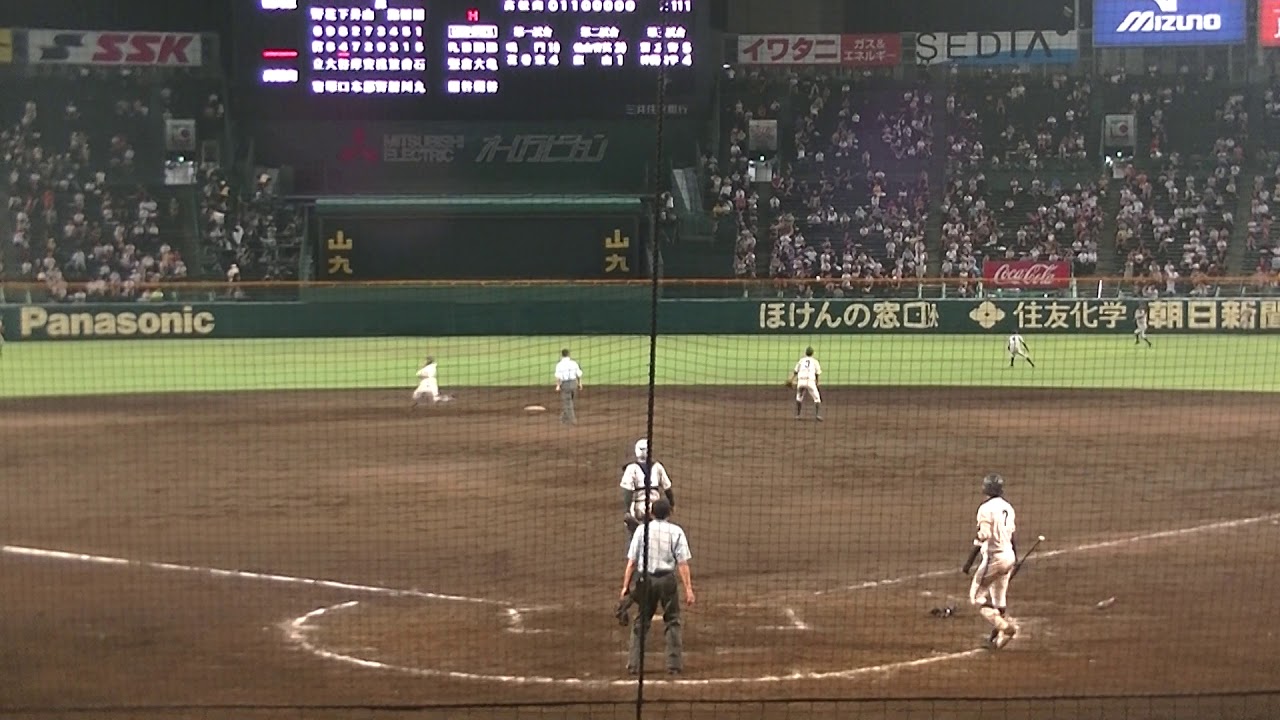 2019年8月9日　鶴岡東－高松商　高松商最終回の攻撃～鶴岡東校歌