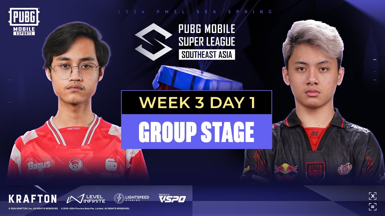[ID] PUBG MOBILE SUPER LEAGUE SEA SPRING 2024| WEEK 3 | A VS C- FT. #BTR #AE #VPE #TALN #DX