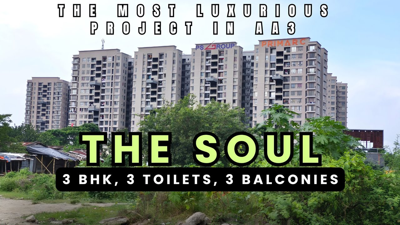 3BHK Flat with Stunning Swimming Pool View in The Soul by PS Group | 3 bhk flat in newtown kolkata