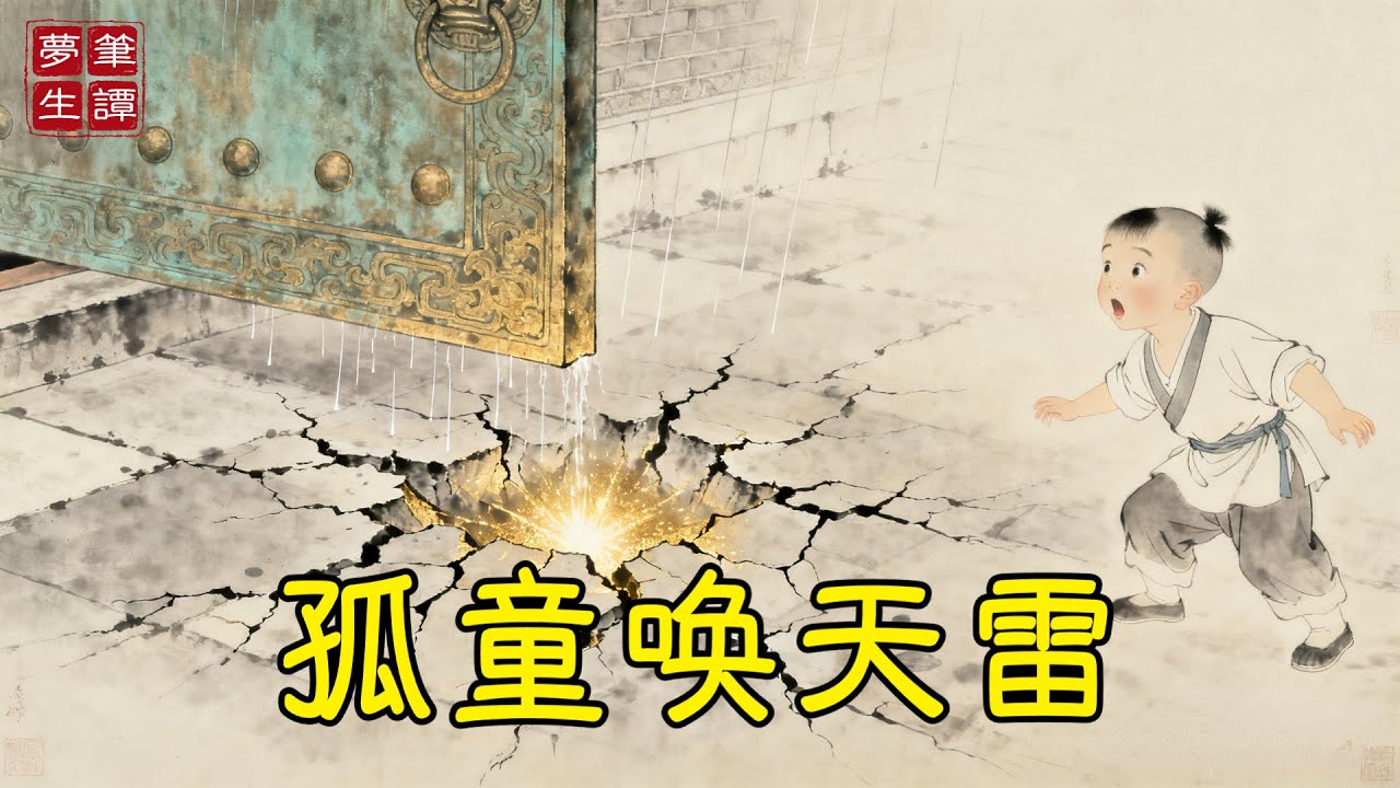 惡霸強占孤兒院，七歲孩童雨中哭訴，霎時天降驚雷，劈出地底前朝金庫！​​#故事#民間傳說#奇遇#報恩#原創故事