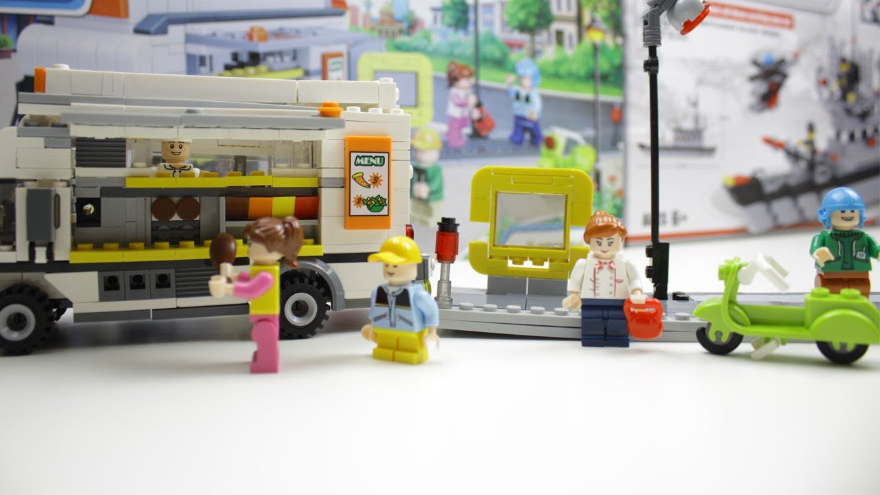 fake lego review | jie star fake lego  | 459 pcs burger car | lego speed build ليجو