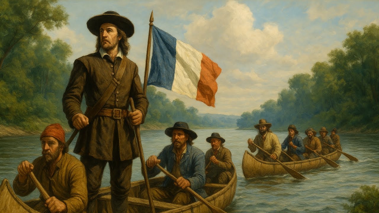 Robert de La Salle🇫🇷French adventurer & fur trader🦫explored Mississippi River🌊The Father of Waters