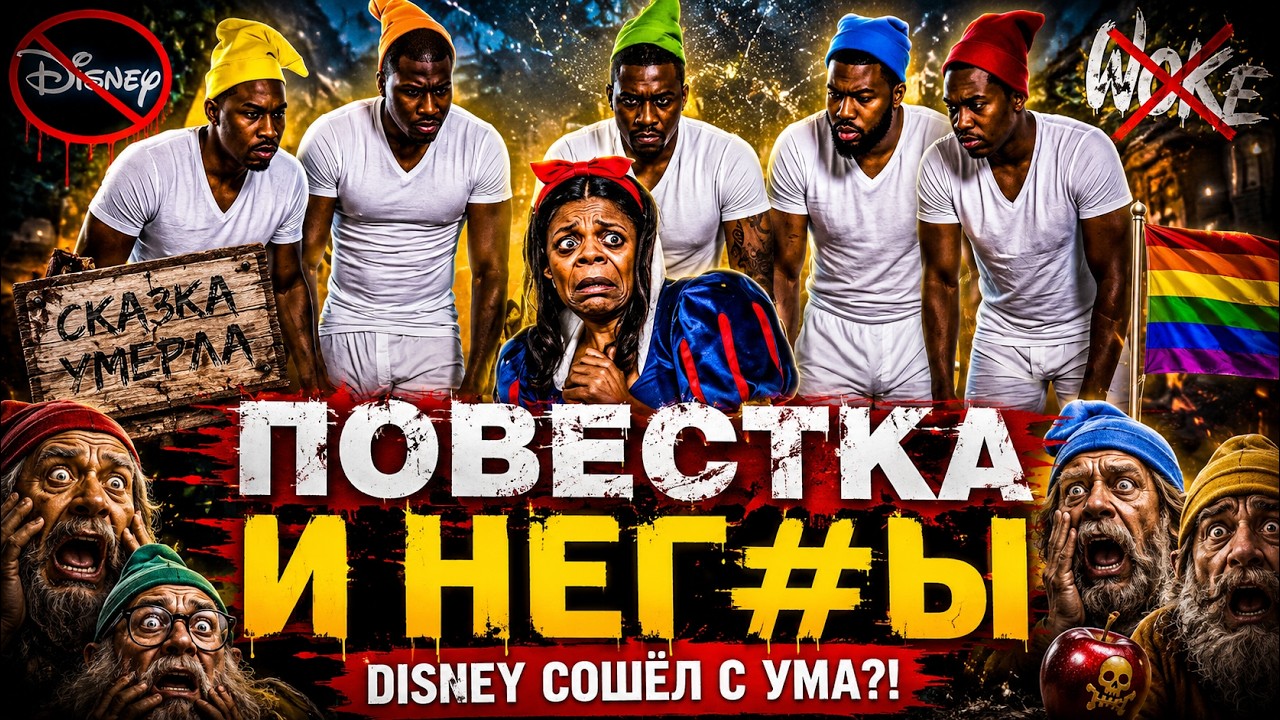 Хуже РУСАЛОЧКИ?! БЕЛОСНЕЖКА 2025 ТРЕШ ОБЗОР (КРАХ ДИСНЕЙ) #трешобзор #обзор
