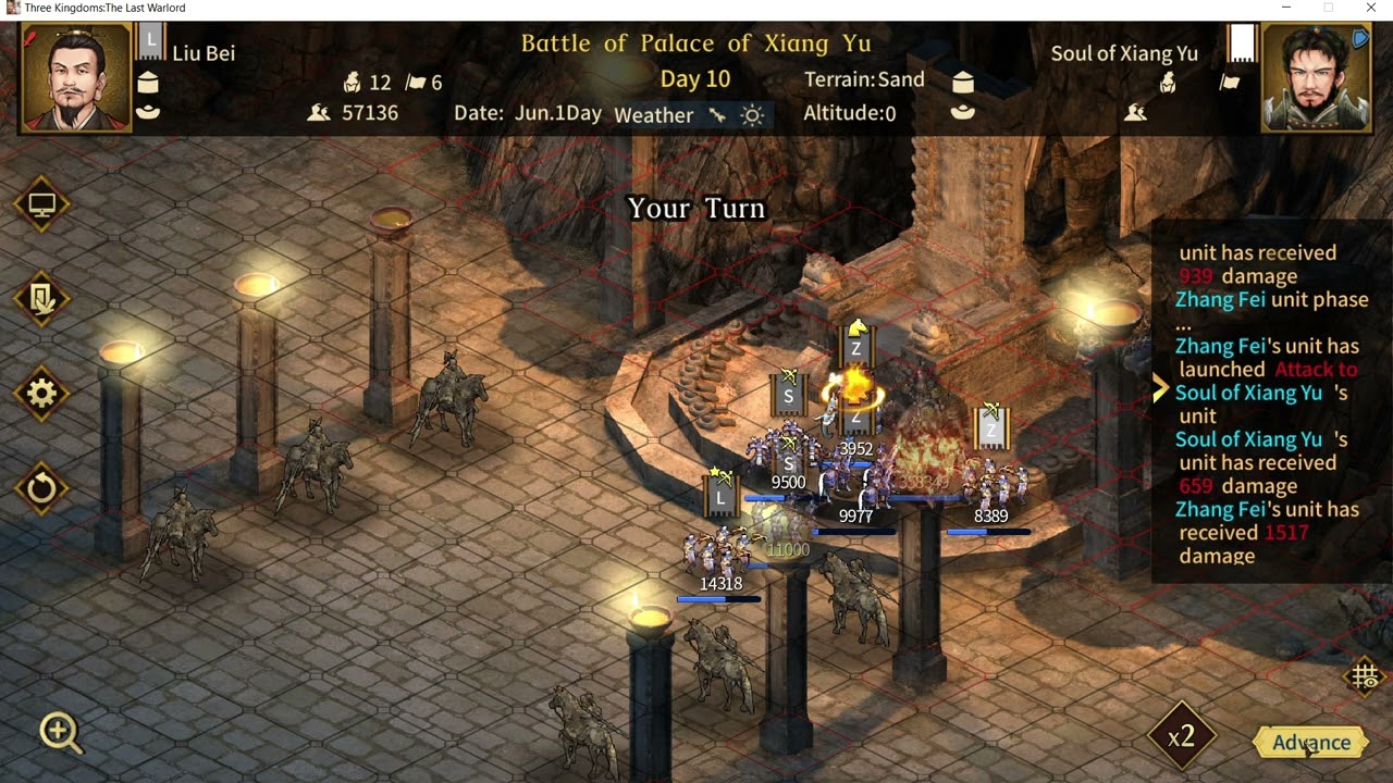 The Last Warlord: Giving up after Hero move. omg.. (Palace of Xiang Yu)